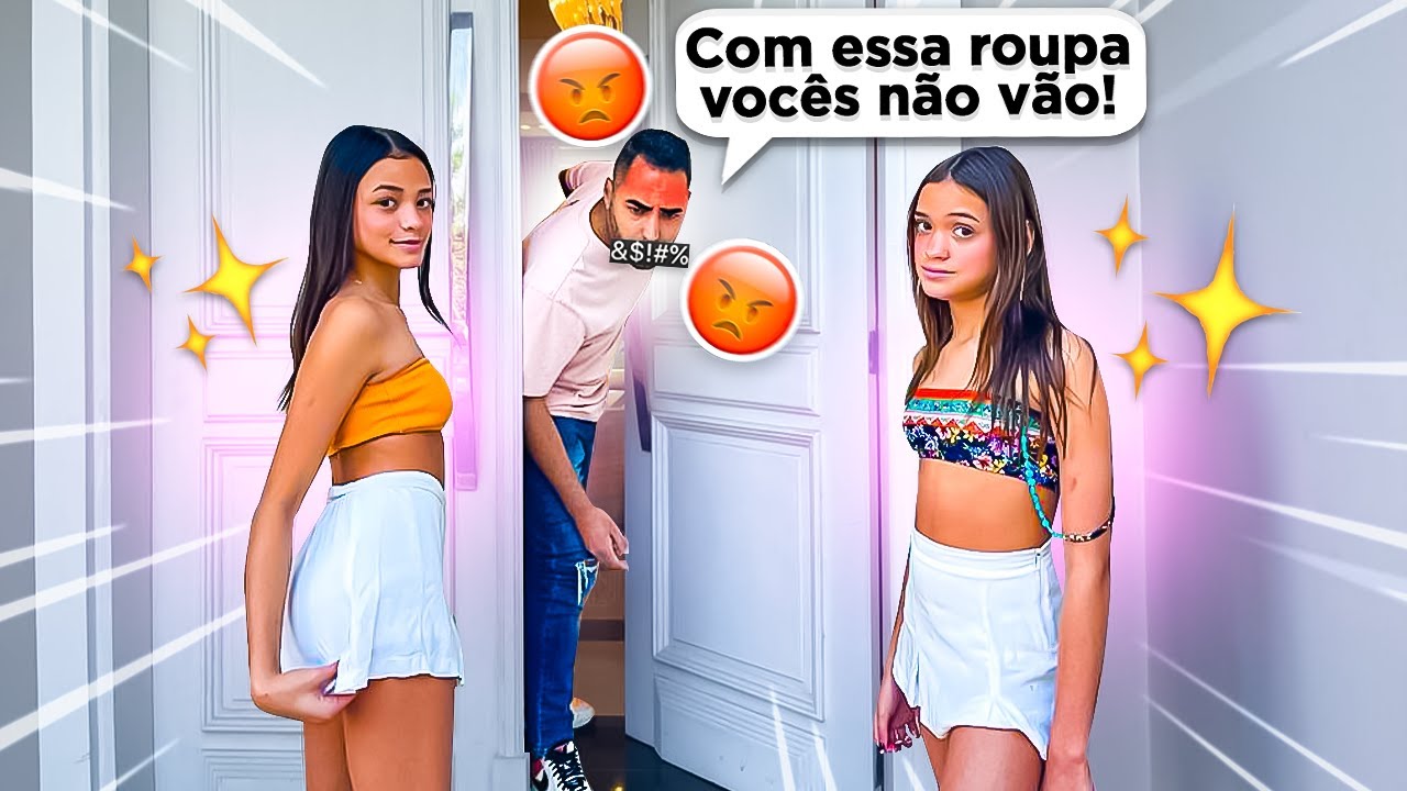 VOCÊS NÃO VÃO SAIR COM ESSA ROUPA!! *ele ficou bravo*