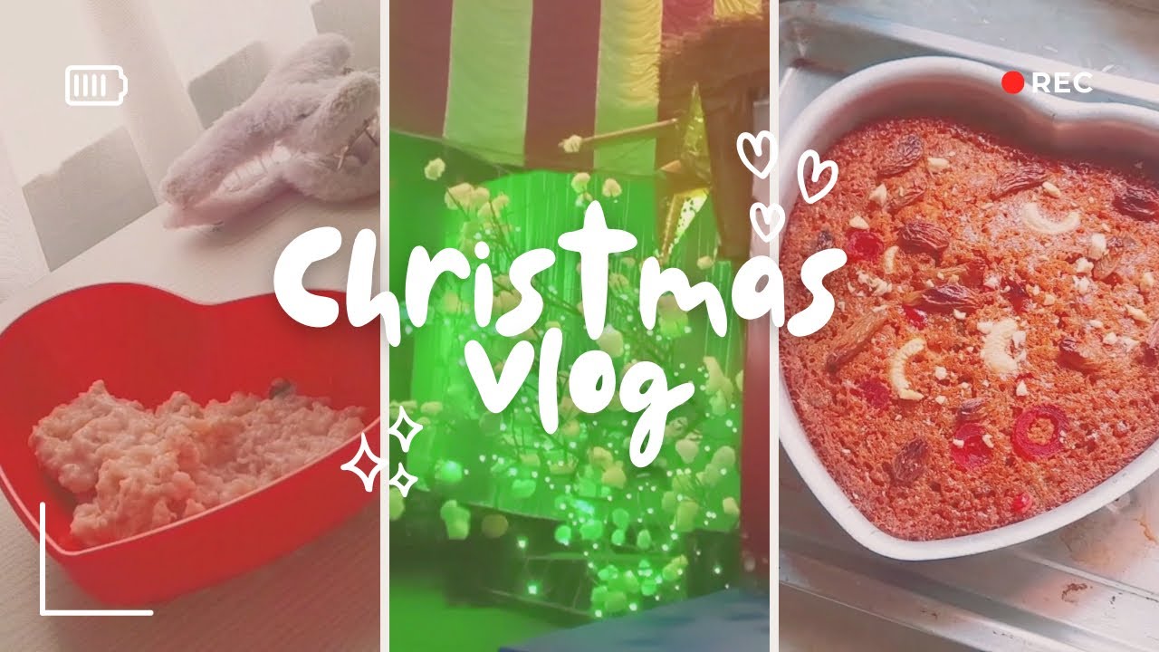 aesthetic christmas vlog ༉‧₊˚ life in india 🌷, church, baking, cozy day ☁️🍰🎄