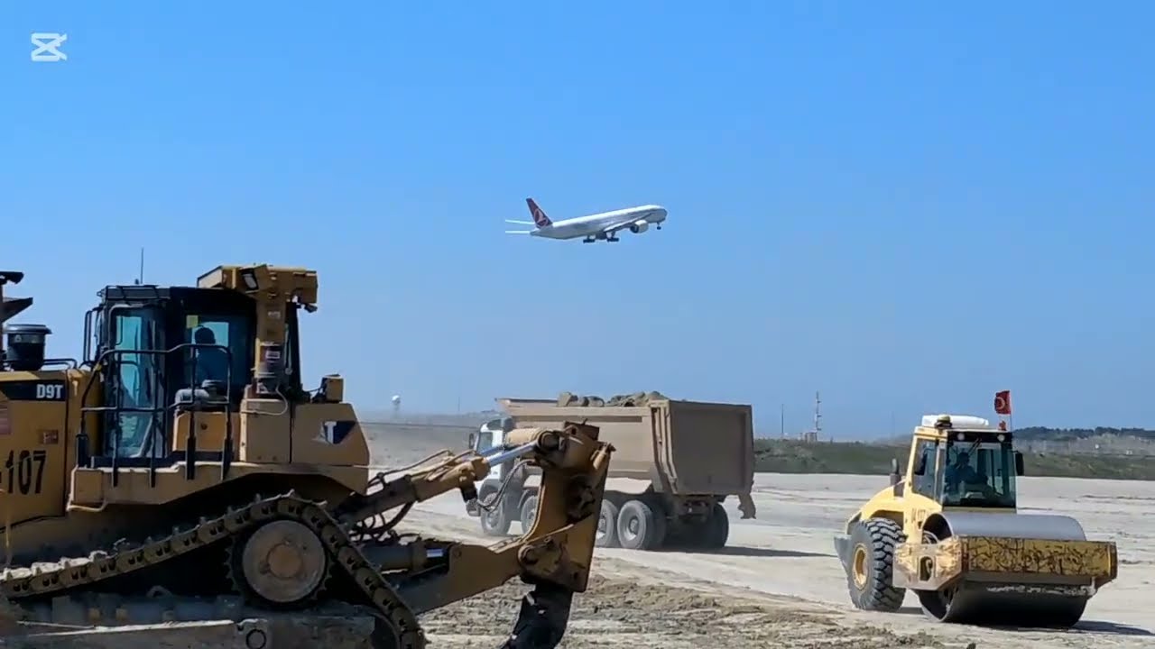 İstanbul Airport'ta Molasız Geçen Günler#excavator#vlog#kamyon 🇹🇷