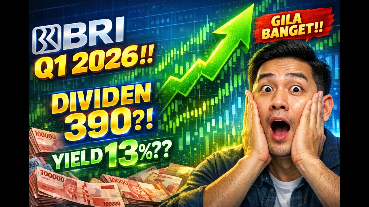 Bahas Laporan Keuangan Q1 2026 BBRI Yuk!!! Dividen Tahun 2027 Bisa Tembus Rp 390, Yield 13%??