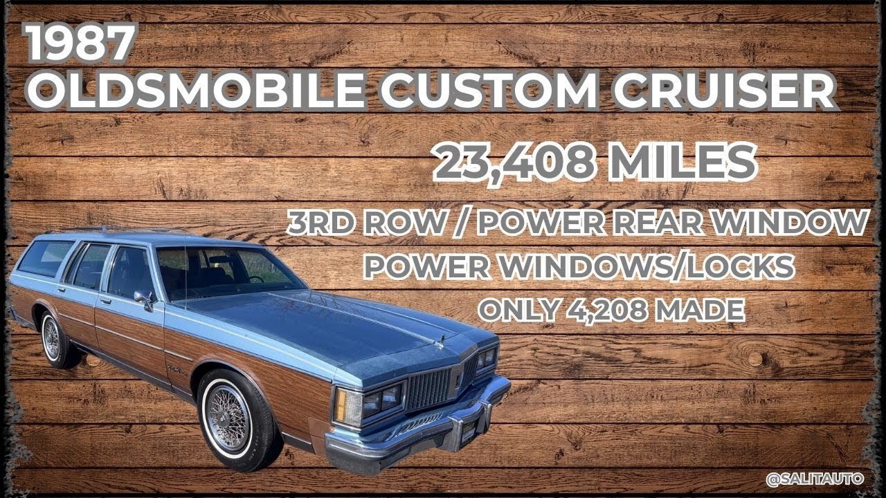 LOW MILEAGE | 1987 Oldsmobile Custom Cruiser | 23,408 Miles