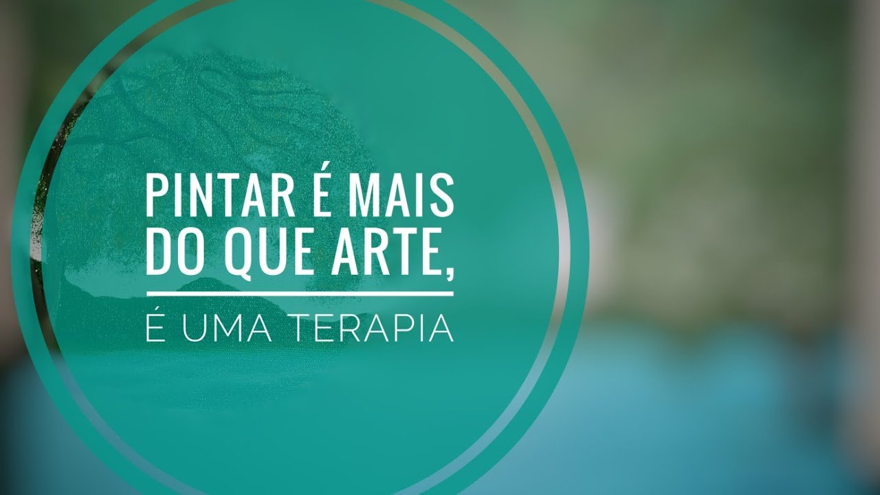 Pintura simples em tela | Paisagem Natureza | Pintura a &oacute;leo - Nyna Brites