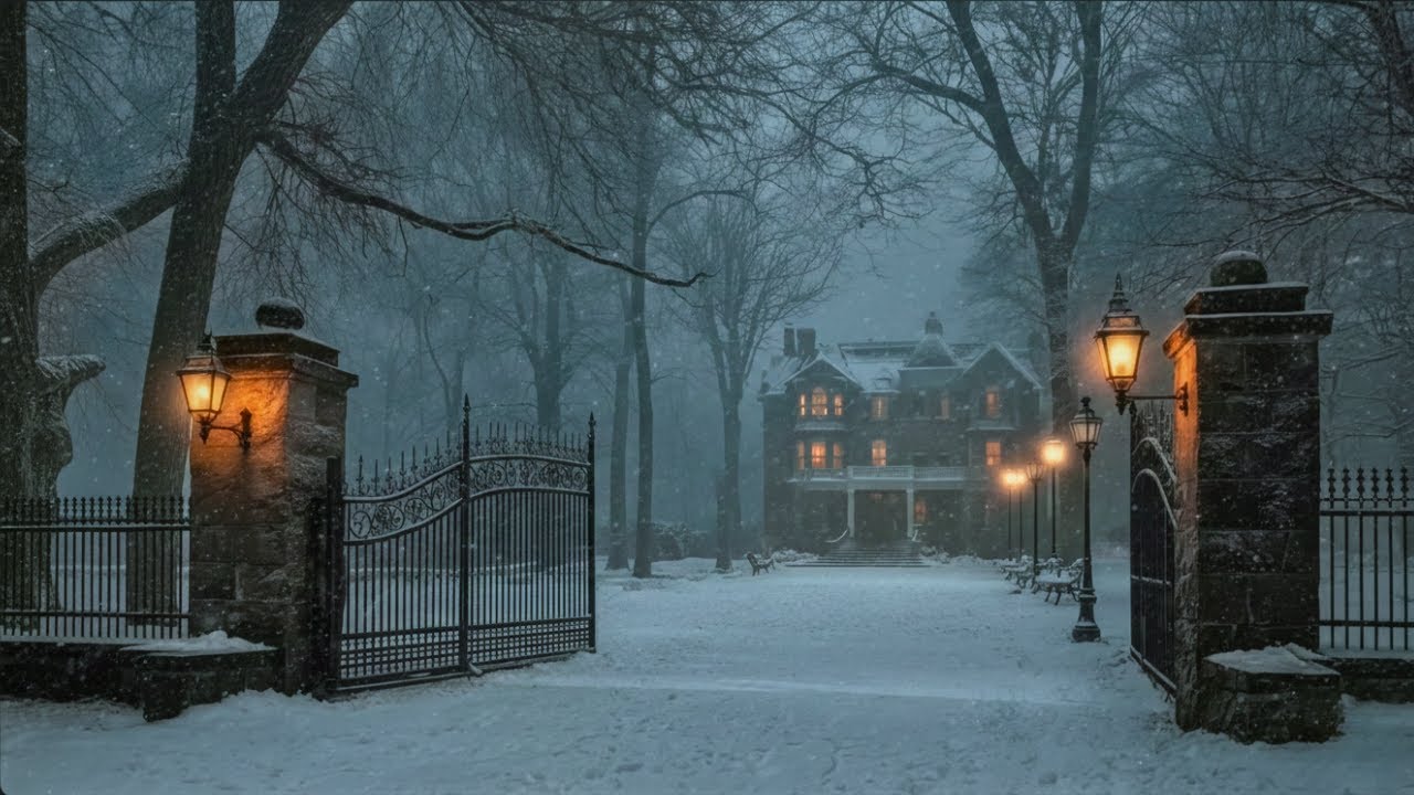 “Through Winter’s Open Gates — A Snowy Walk into Still Thought”| Dark Academia Ambience