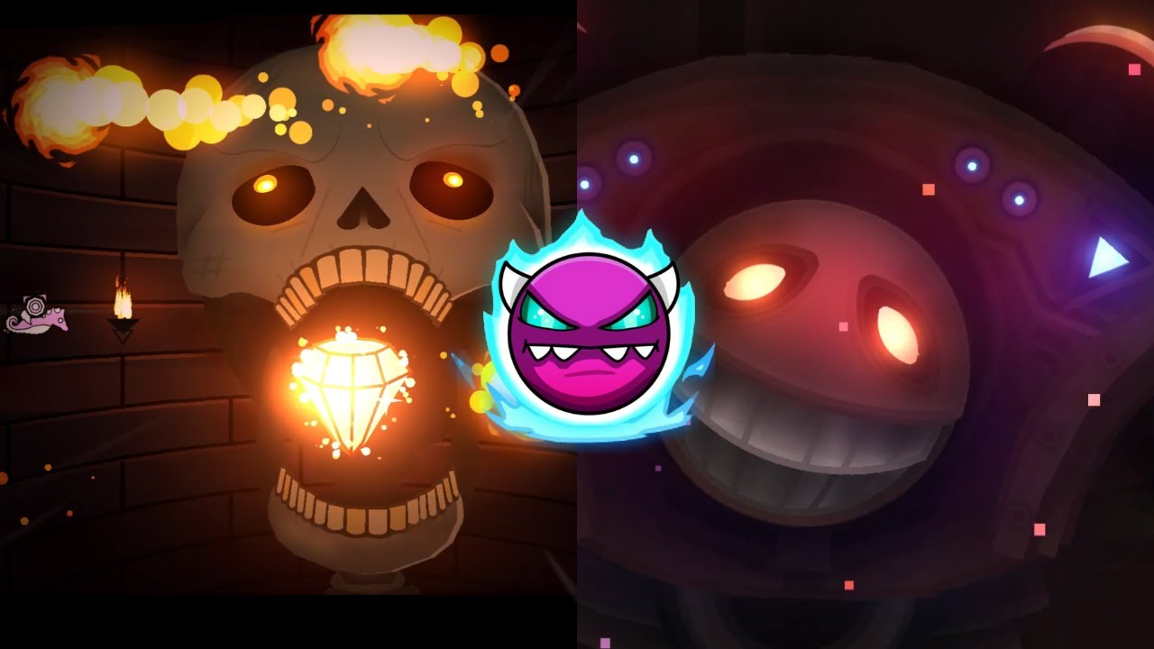 J'ai terminé les 2 BOSSFIGHTS LES PLUS ICONIQUES de Geometry Dash ! | FR