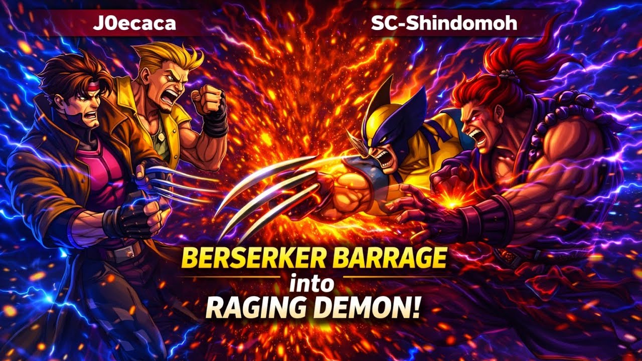 MvC2- Wolverine and Akuma pull of 100% DHC (SC-Shindomoh vs. J0ecaca)