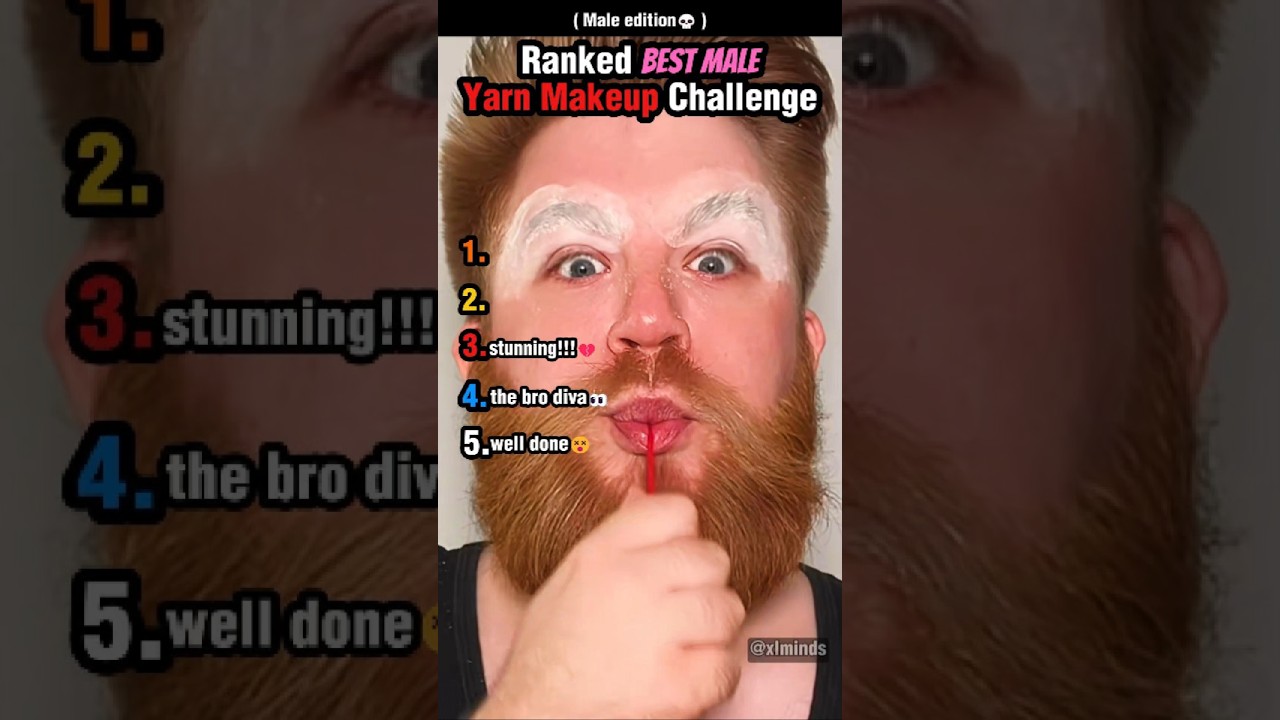 Ranked best Male Yarn Makeup Challenge