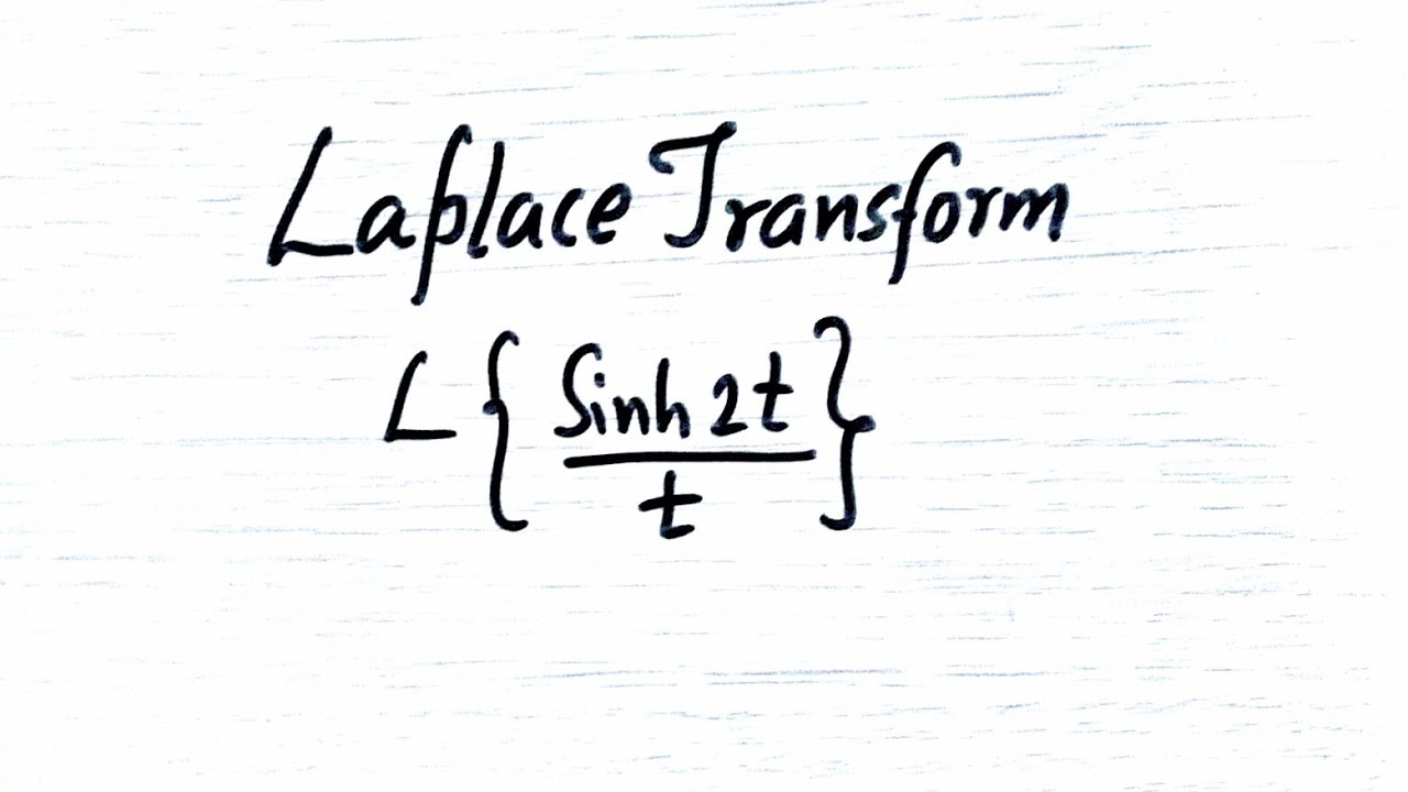 Laplace transform _ Hyperbolic functions _ L{ F(t)/t}= L{sinh 2t /t}.