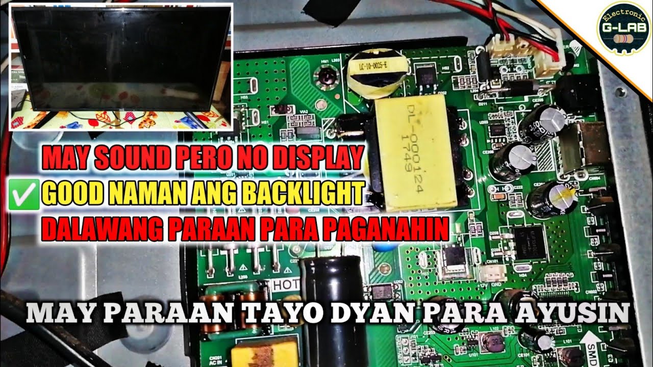 Paano ayusin ang LED TV na walang display | OK naman ang backlight | Dalawang paraan para ayusin to