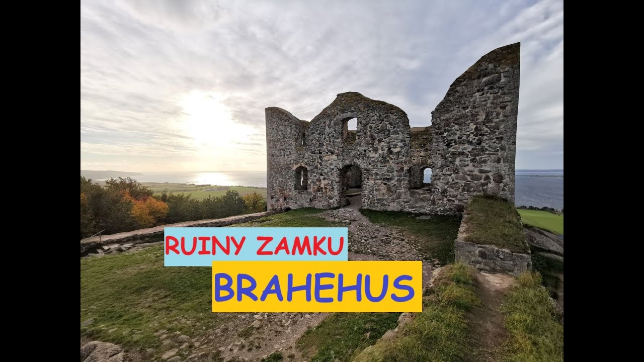 Ruiny zamku BRAHEHUS - Granna w Szwecji.