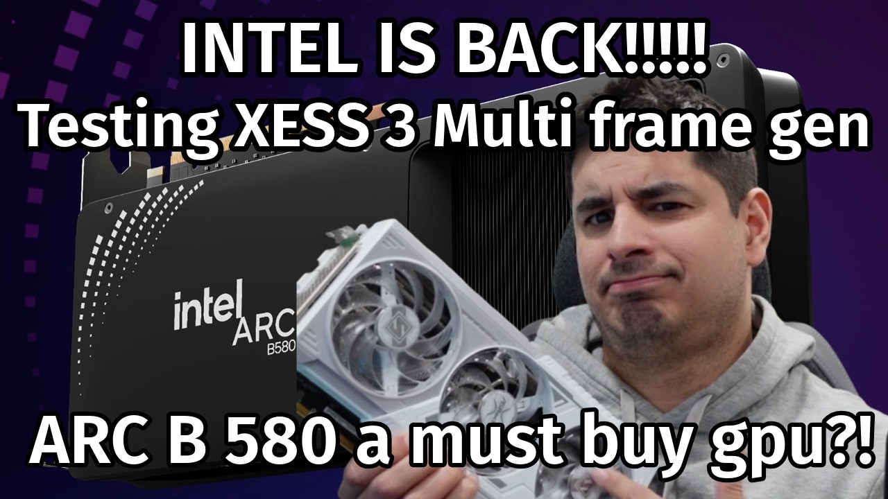 Intel вернулась!!! Тестирование генерации многокадровых изображений XESS 3 на ARC B580