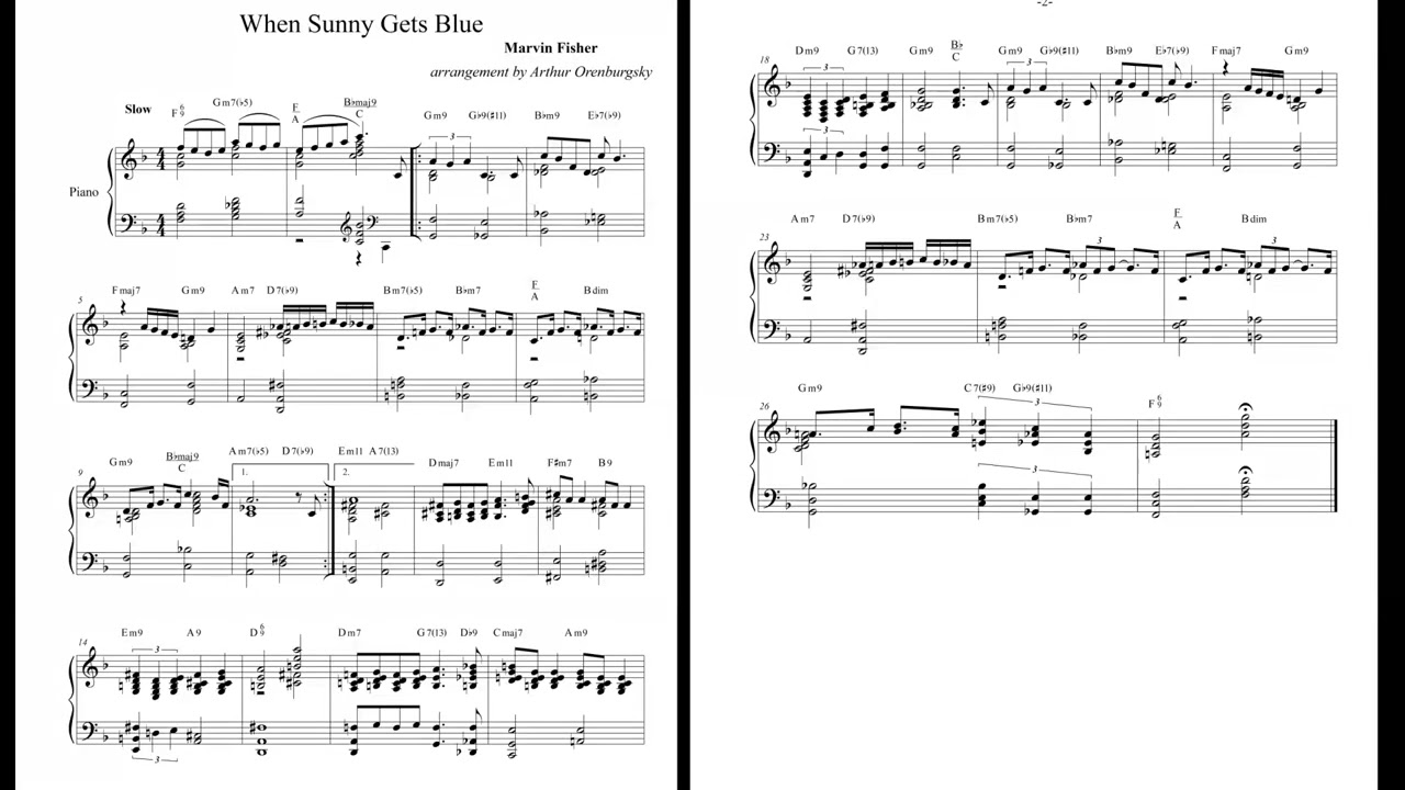 WHEN SUNNY GETS BLUE