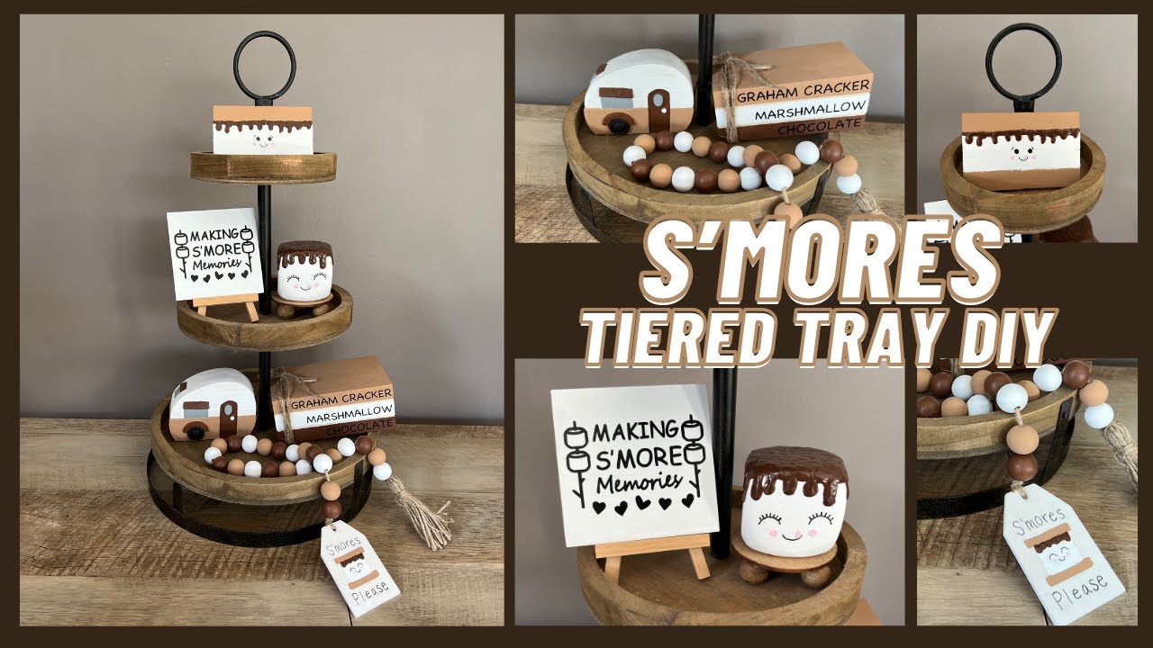 S'mores/Camping Tiered Tray DIY's