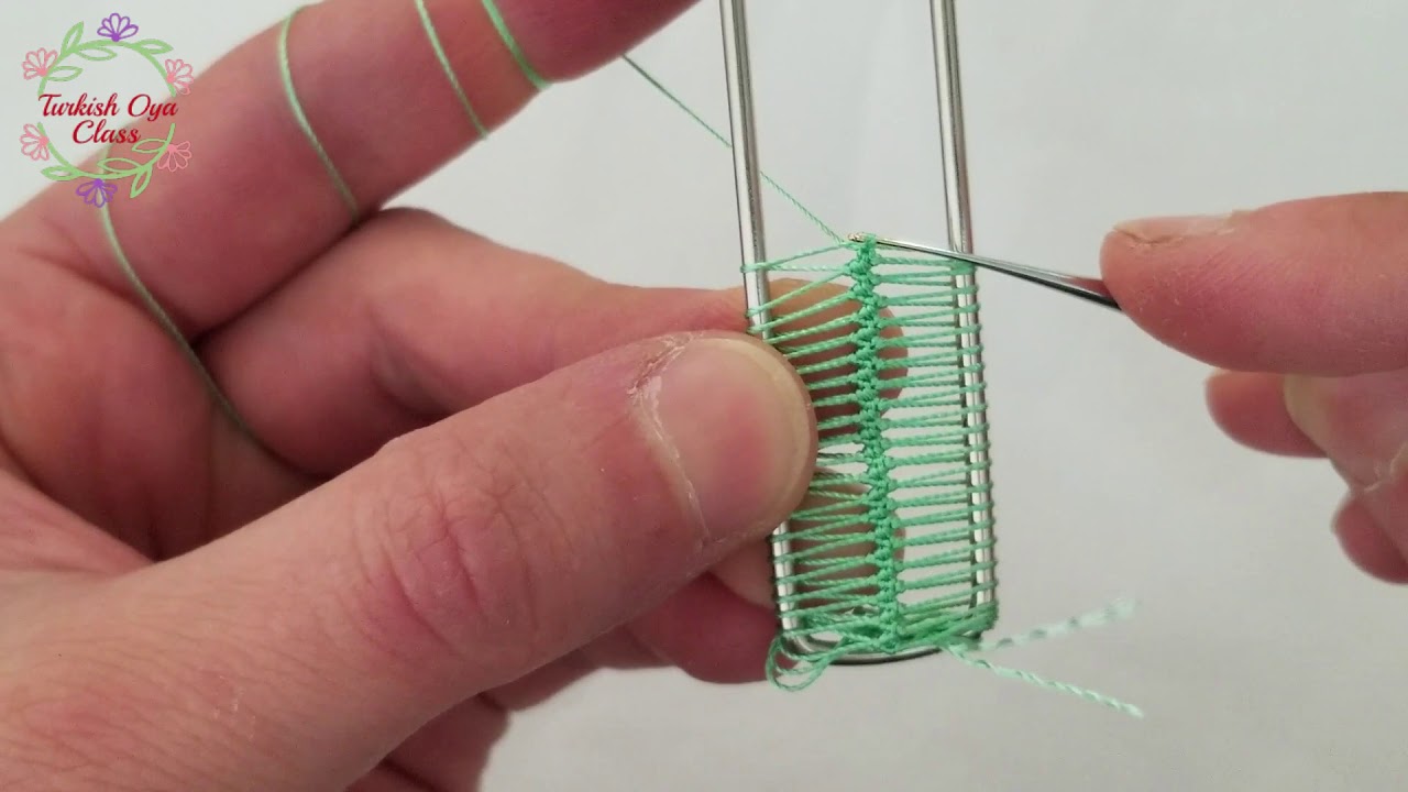 Firkete oya-3 Elişi örneklerimizde kullanabileceğimiz firkete oya örneği(Hair pin lace sample)