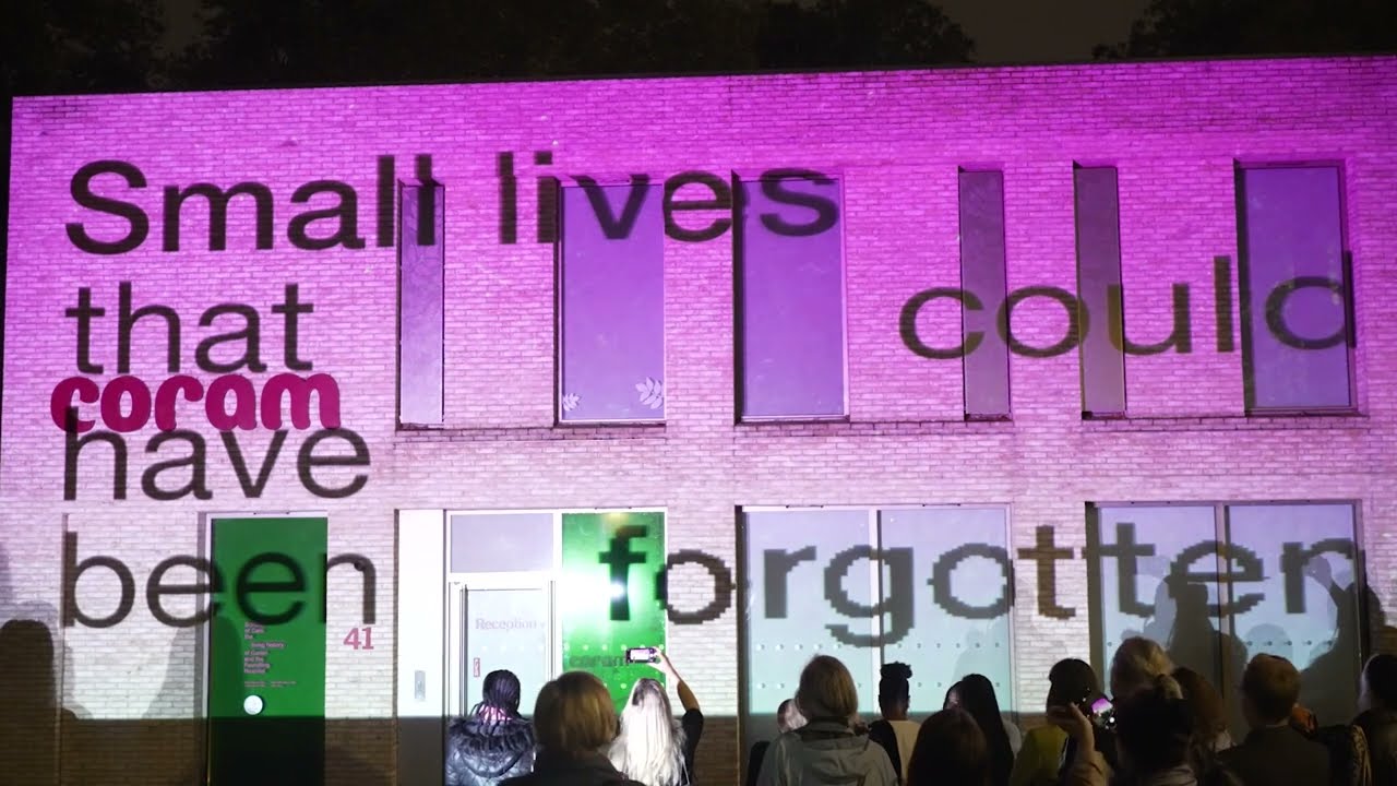 Echoes of Care Exhibition | Building Projection