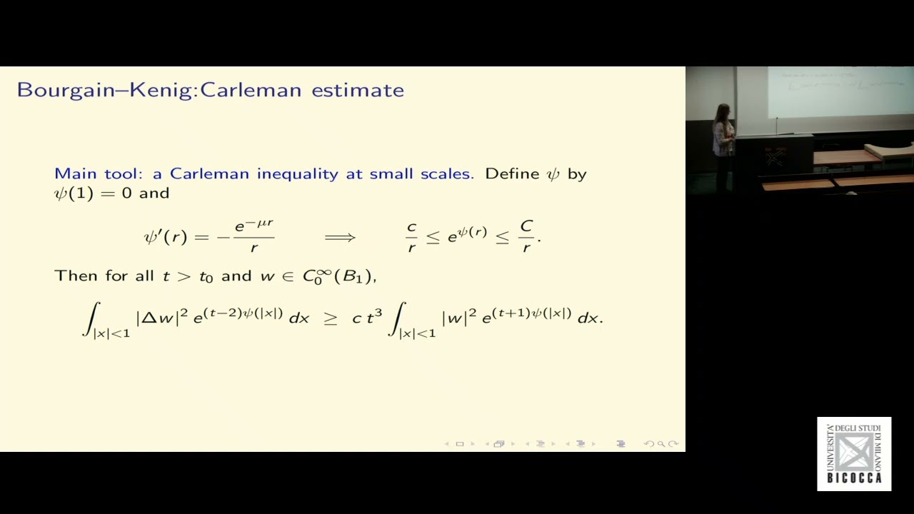 Crossings | 10/12/25 | Eugenia Malinnikova: Landis Conjecture in dimension 2: Introduction