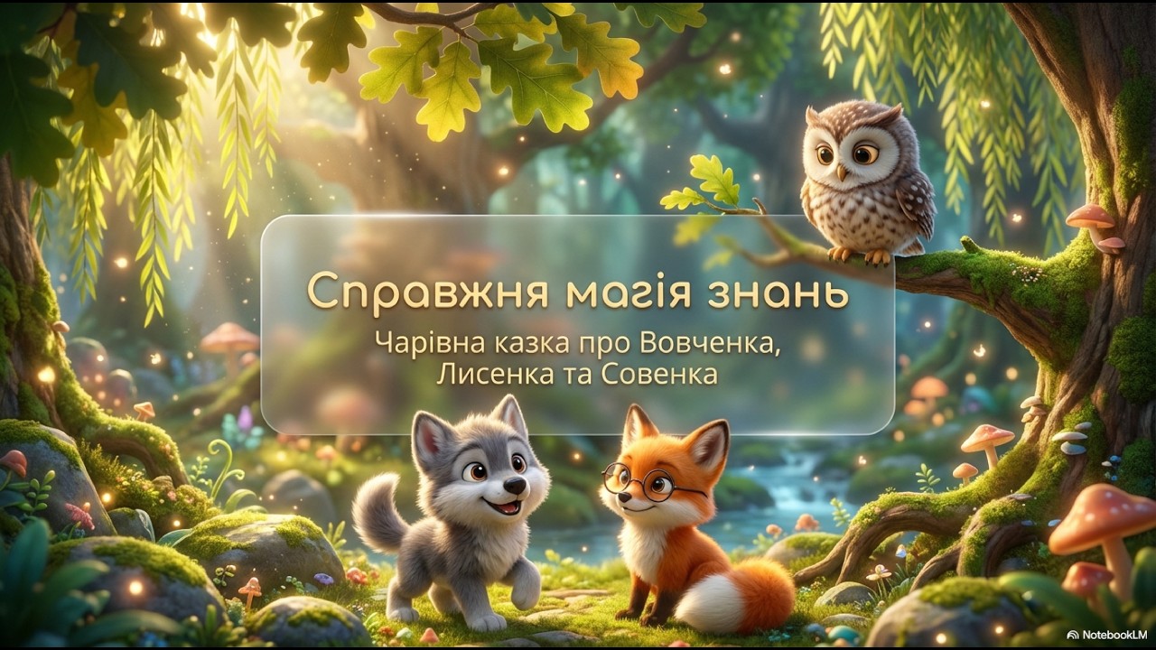 Казка про важливість навчання. Магія знань .@ДОБРАказочка