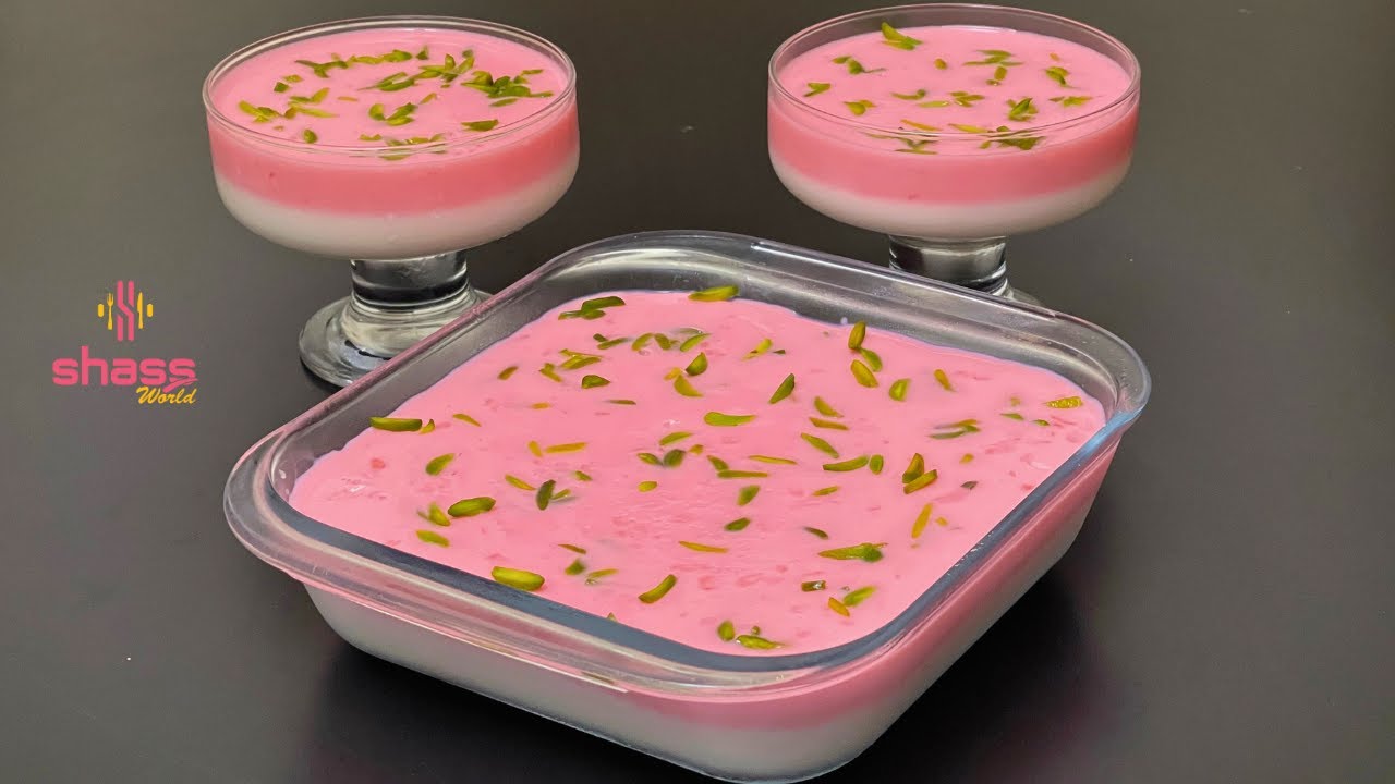 Eid Special Pudding Recipe | Roohafza Pudding | ChinaGrass Recipe |Agar Agar Pudding|SHASS WORLD 284