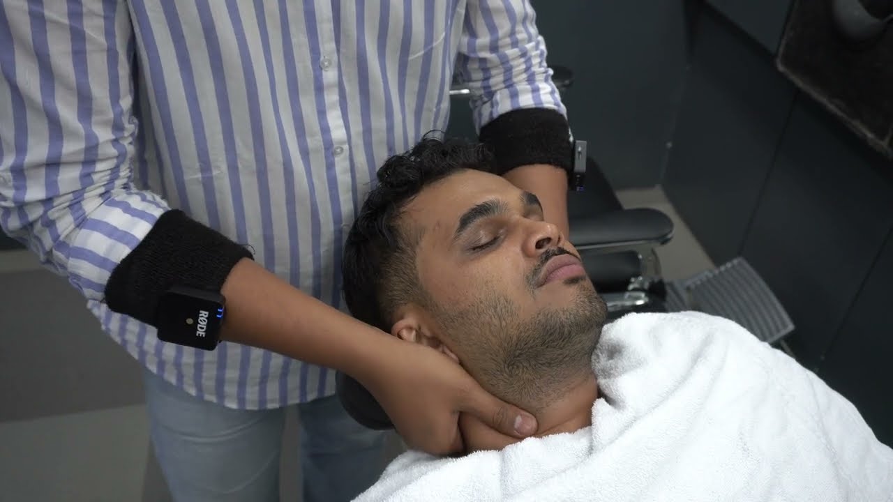 Relaxing ASMR Face Massage by Barber Sushant | Nomad Barber Mumbai