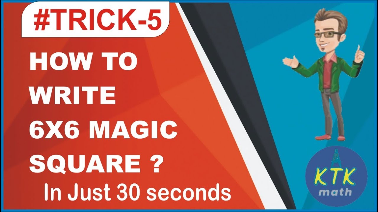How to write 6x6 Magic Square