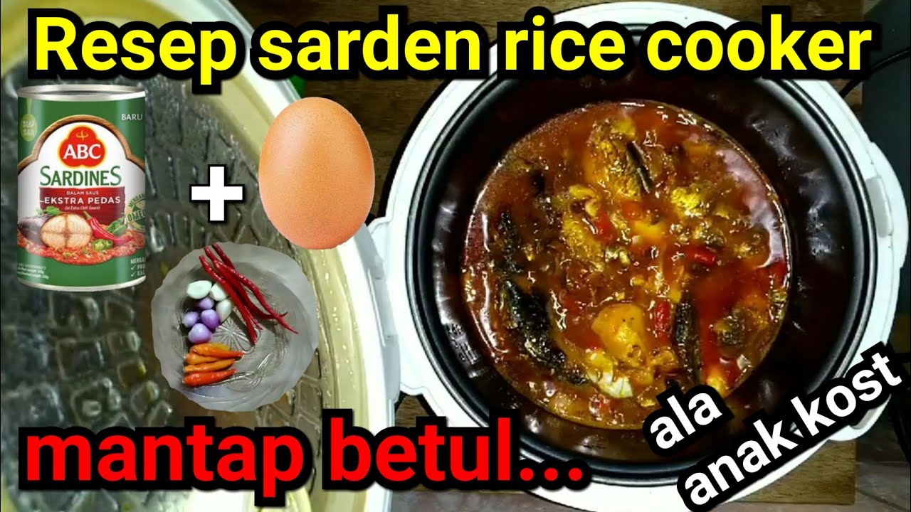 CARA DAN RESEP MEMASAK SARDEN PAKAI RICE COOKER #masakalaanakkost