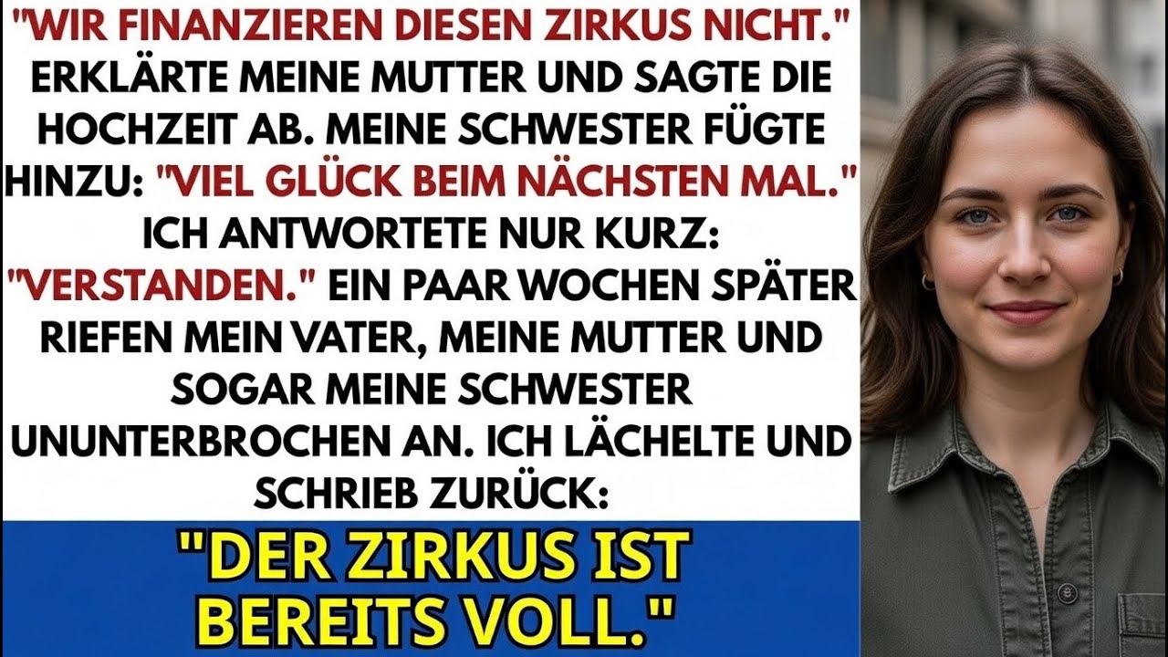 „Wir finanzieren diesen Zirkus nicht“, sagte meine Mutter – und sagte meine Hochzeit ab