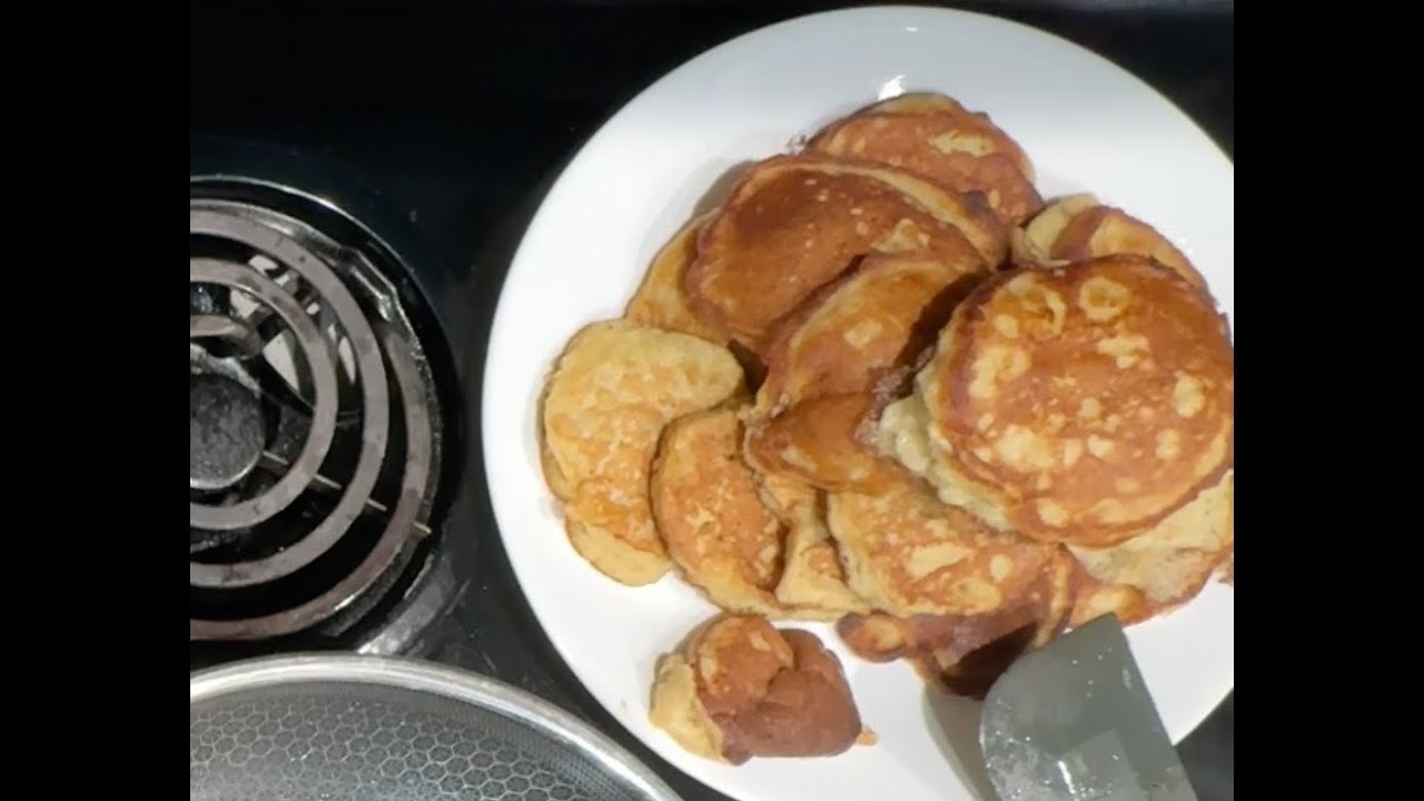 banana pancake with homemade oat flour