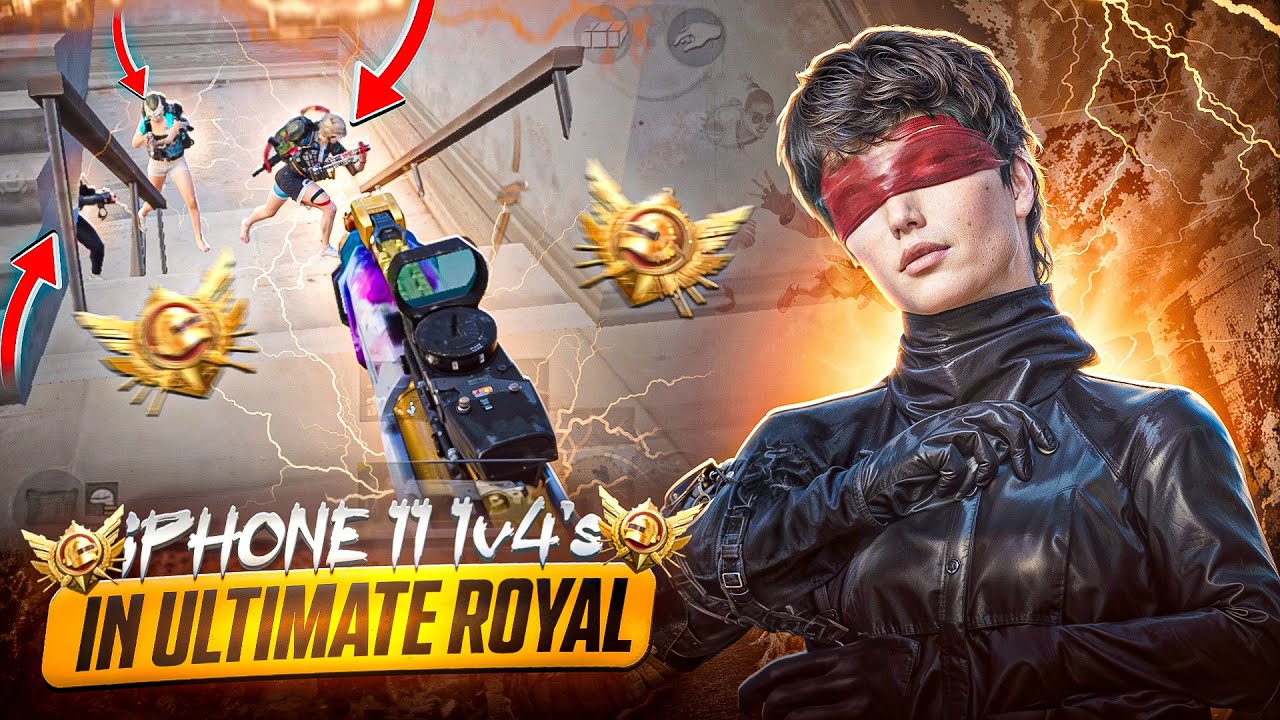 IPHONE 11 STILL SURVIVES ULTIMATE ROYALE LOBBY 😨 !? | 60 FPS 1V4&rsquo;s | BGMI 