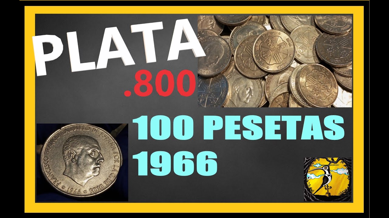 🇪🇸JUNK SILVER 100 pesetas 1966 PLATA .800