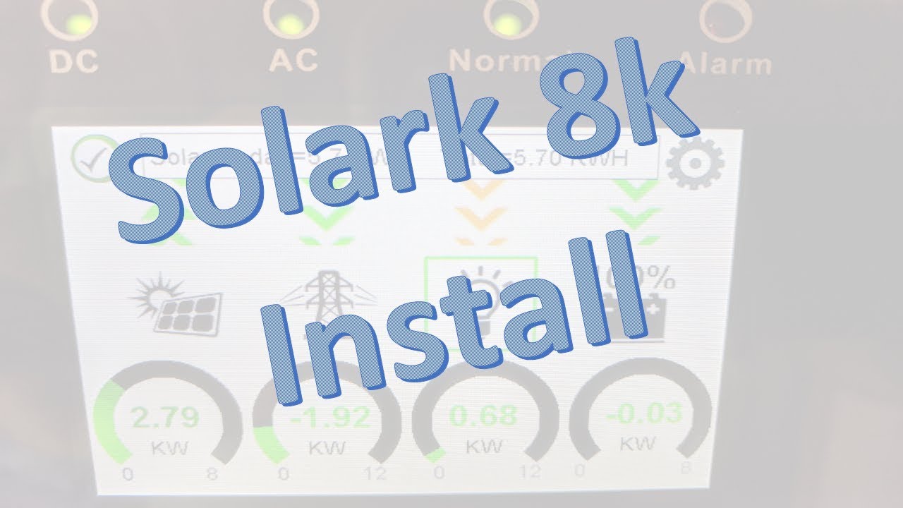 Solark 8k Installation