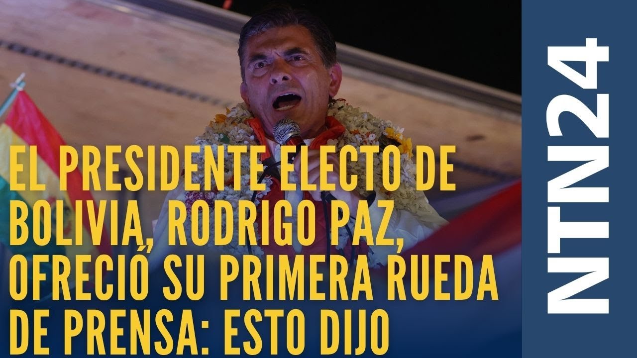 El presidente electo de Bolivia, Rodrigo Paz, ofreció su primera rueda de prensa: esto dijo