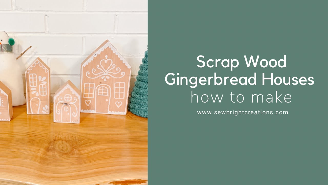 How to make gingerbread houses from scrap wood