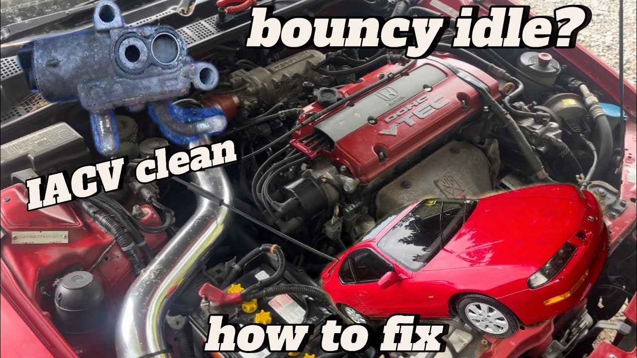 How to fix bouncy idle/ idle surge, how to clean iacv, honda prelude 4th gen.