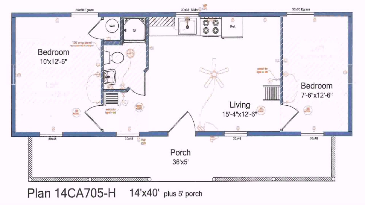 House Plan Design 16x40