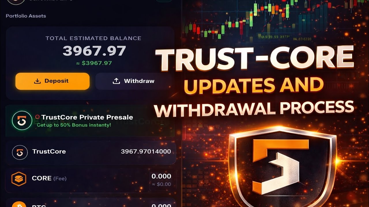 Trust-Core Withdrawal Is Live! 💰 How To Claim Your Rewards Step-by-Step (Don&rsquo;t Miss This!)