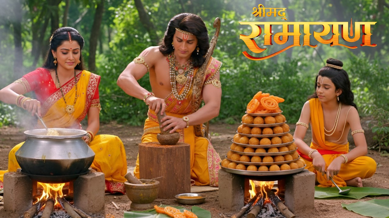 सीता ने जंगल में बनाकर खिलाया राम-लक्ष्मण को प्रसाद || Shrimad Ramayan