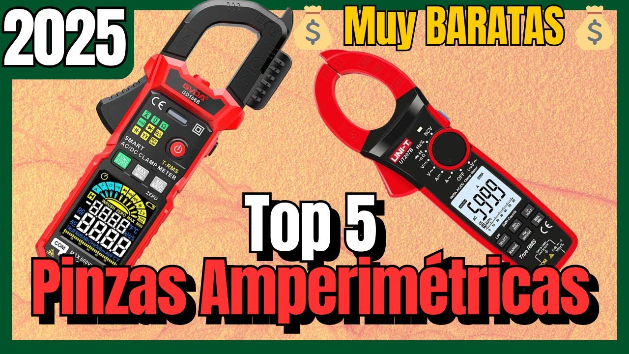 🔥 Las 5 mejores PINZAS AMPERIM&Eacute;TRICAS BARATAS de Aliexpress [2025] Mult&iacute;metros, Medidor Digital