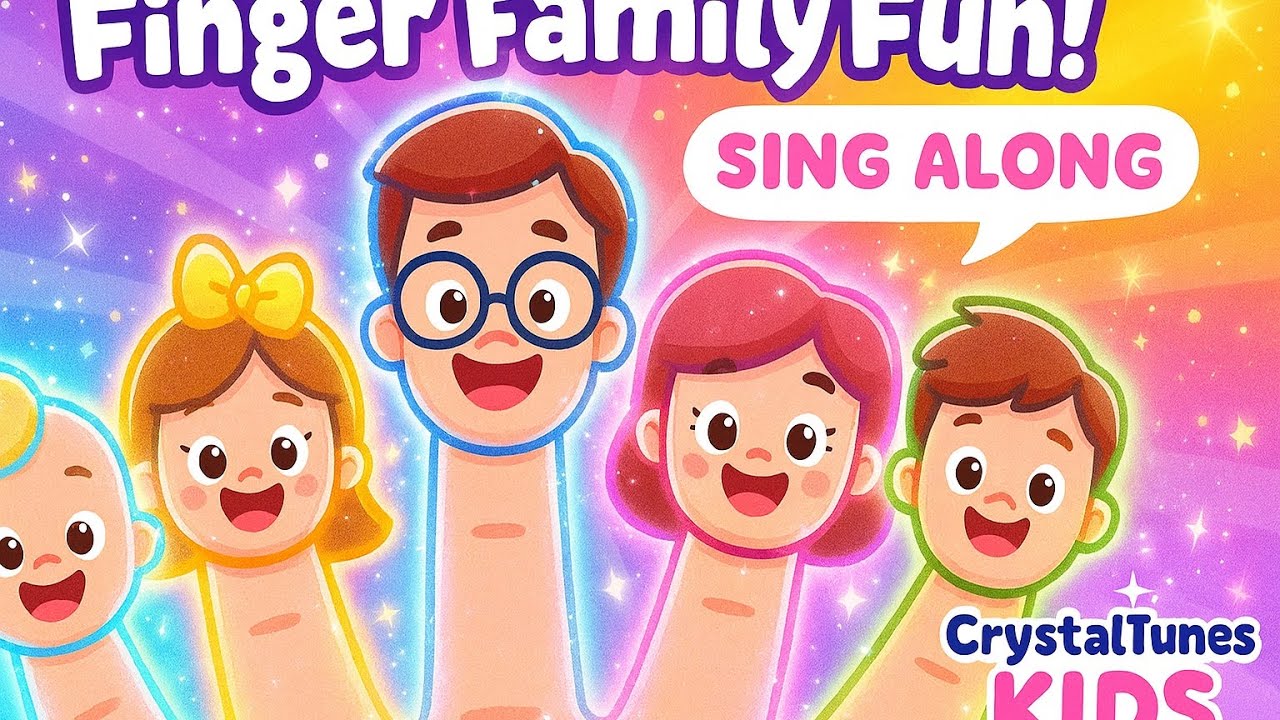 👨‍👩‍👧‍👦 Finger Family Learning Song for Kids