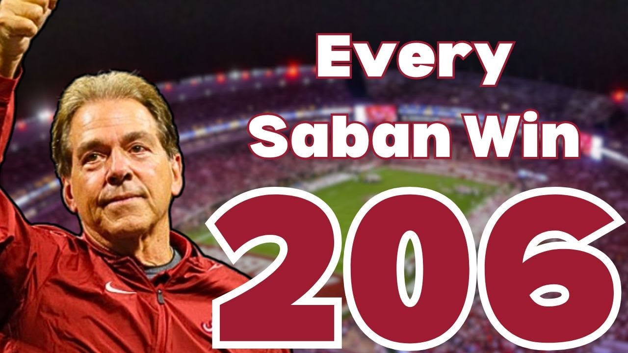 EVERY Alabama Win Under Nick Saban (All 206!)