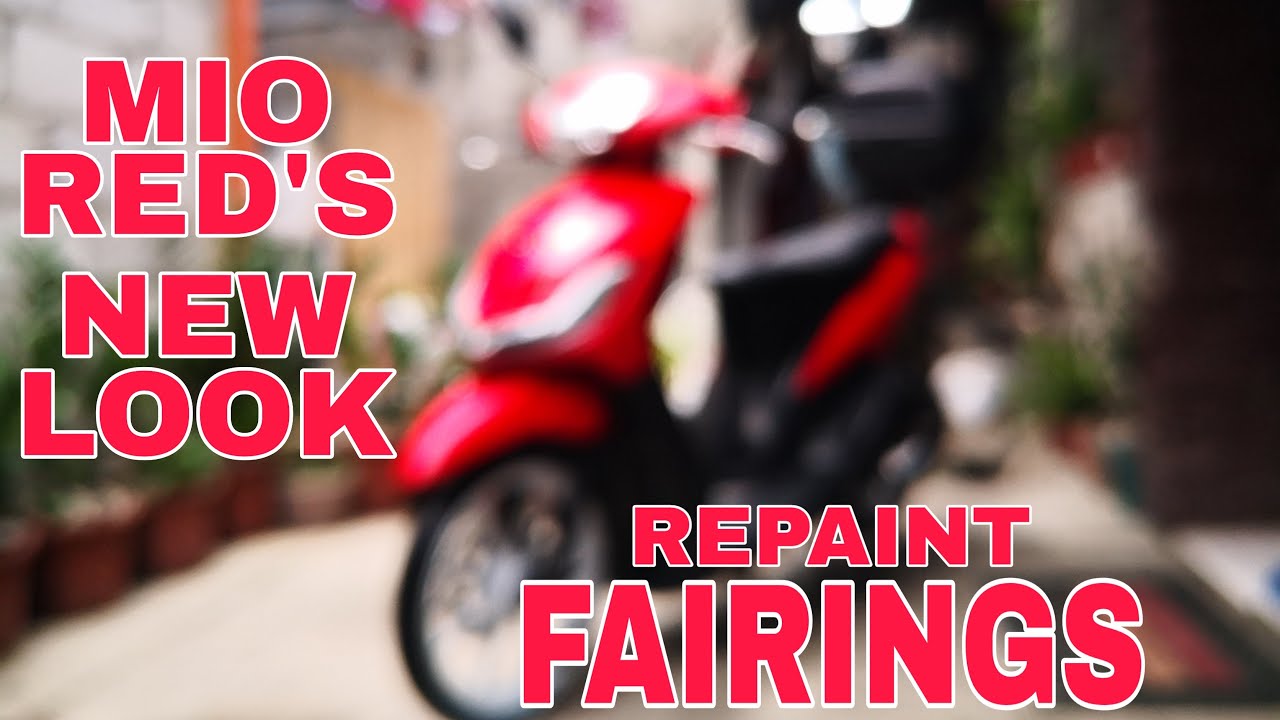 MIO RED'S NEW LOOK! REPAINTING 6PCS. FAIRINGS (YAMAHA MIO SPORTY)
