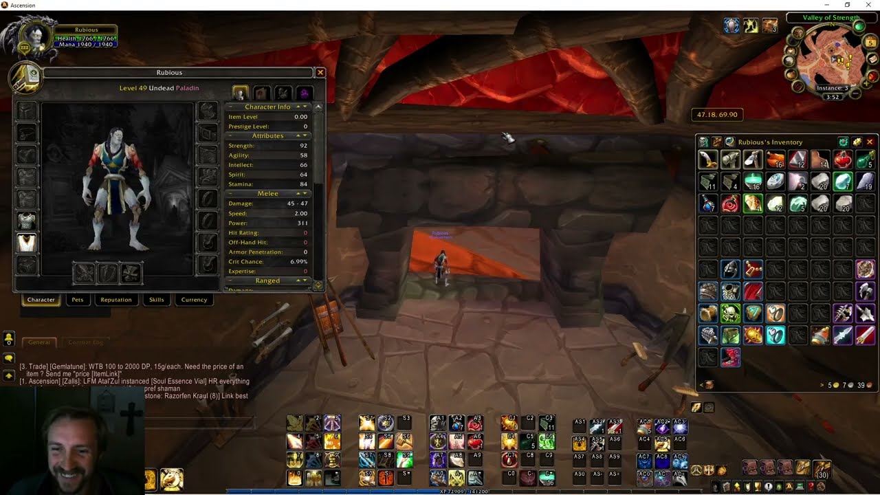Holy Rubious, First couple BGs--Lvl 49 Paladin pvp---Ascension Bronzebeard Gameplay