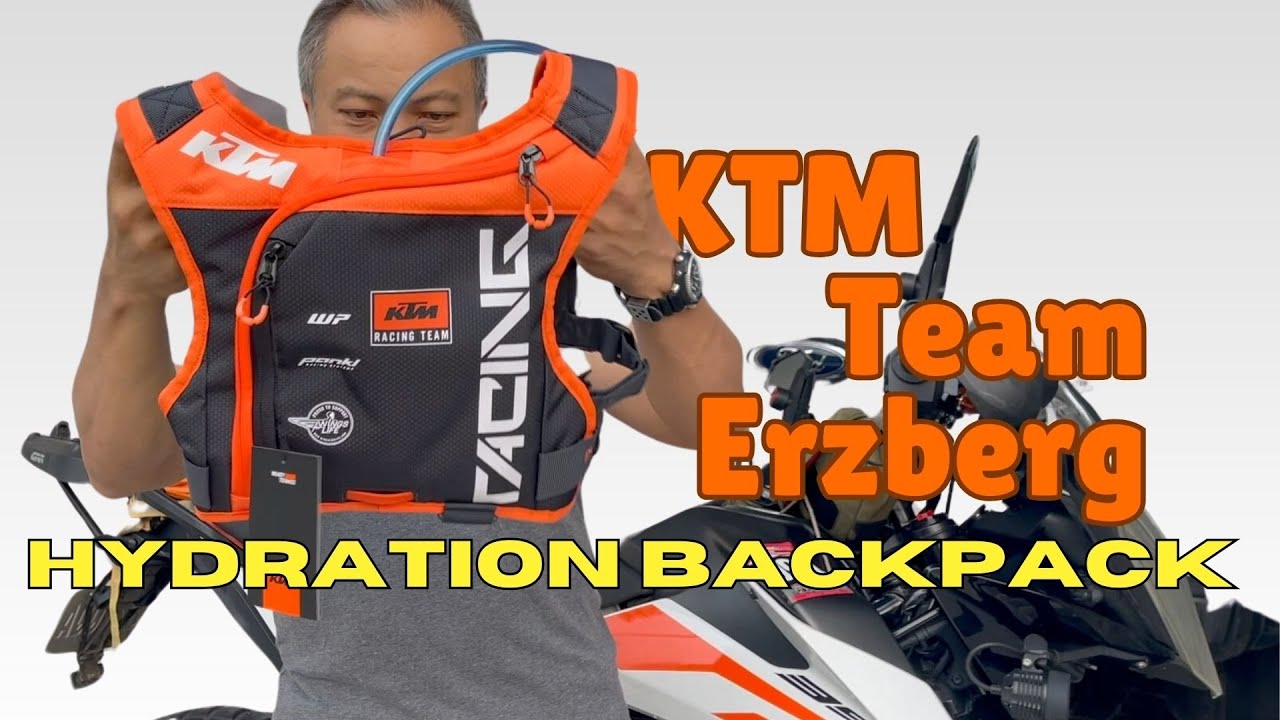 KTM Team Erzberg Hydration Backpack Unboxing