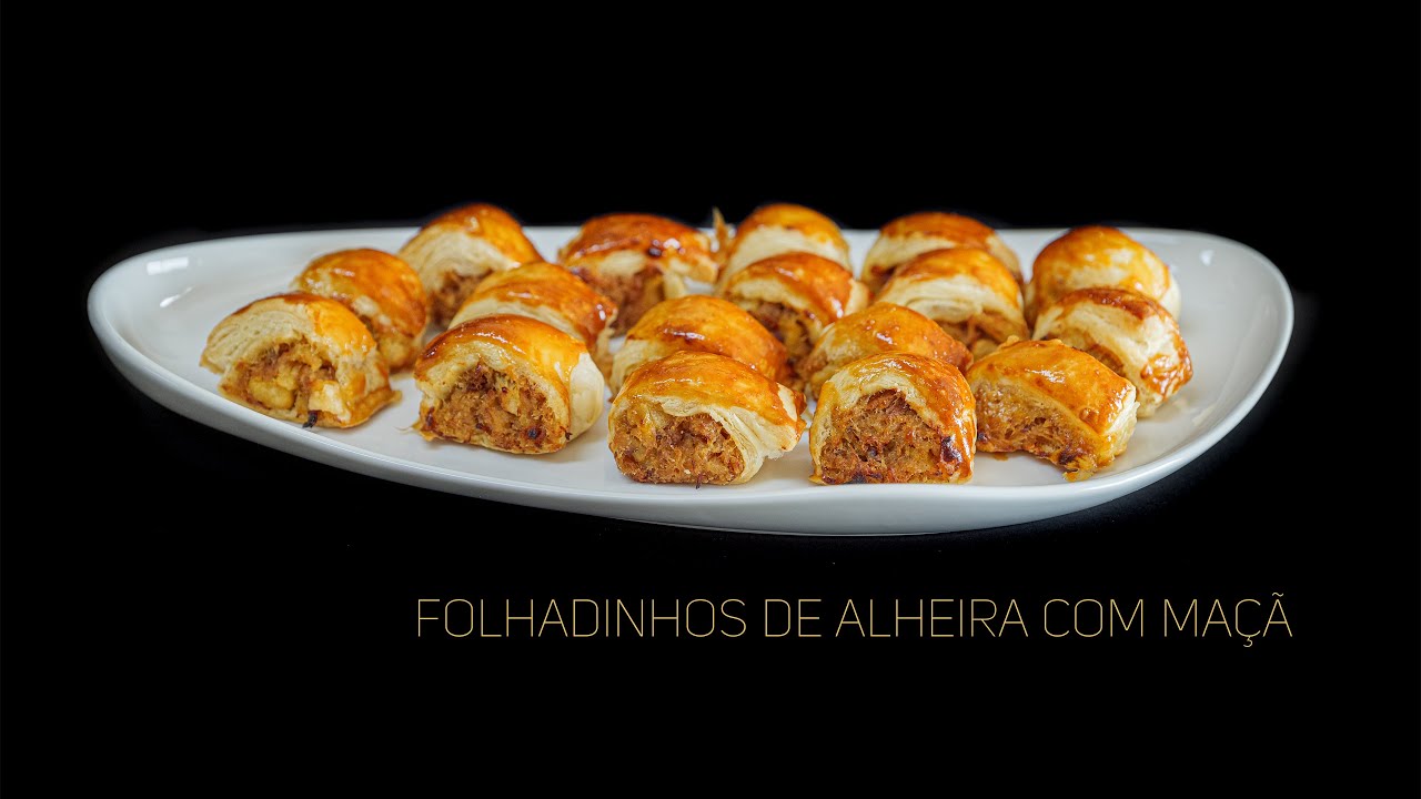 Folhadinhos de Alheira com Maçã