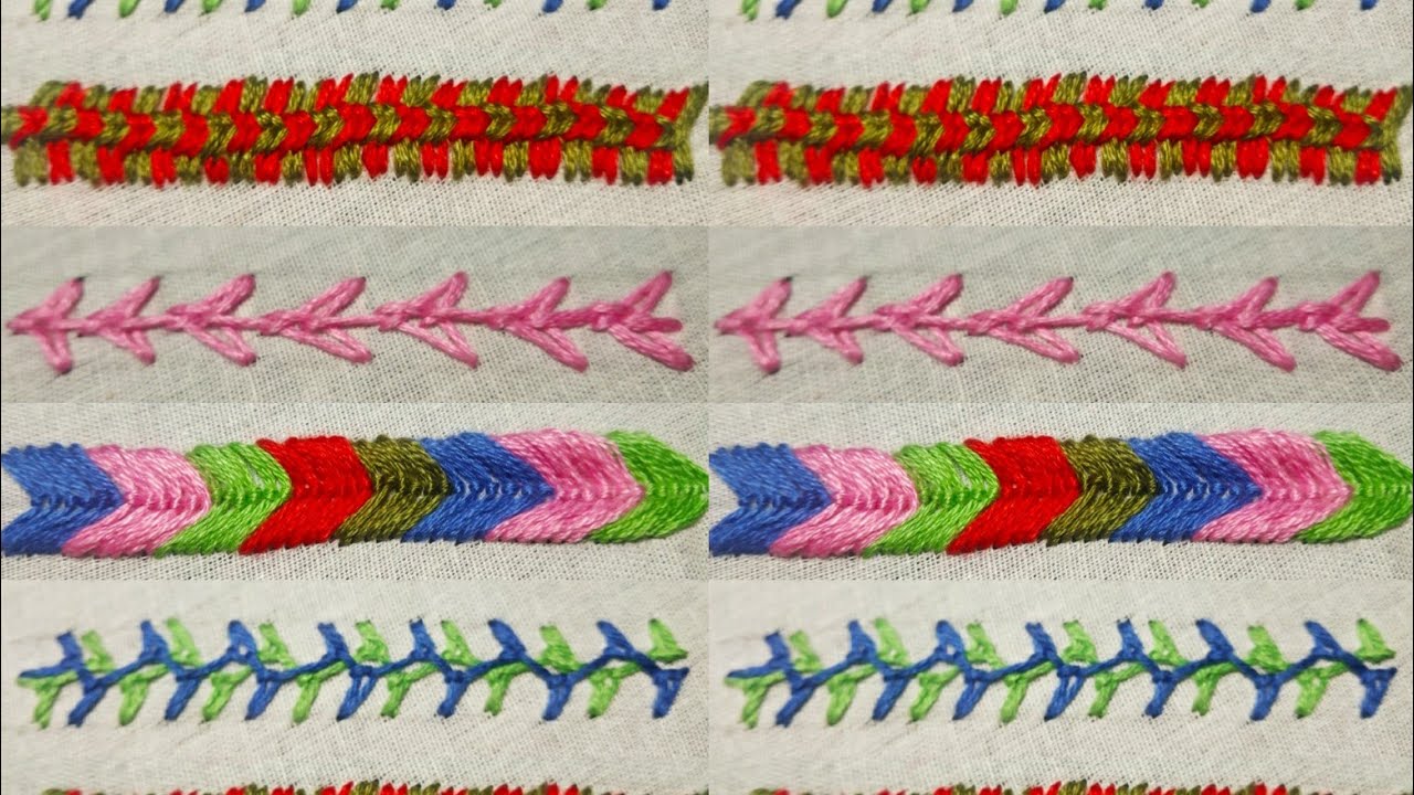 509-Stiches used in Balochi embroidery... (Hindi/ Urdu/ English)