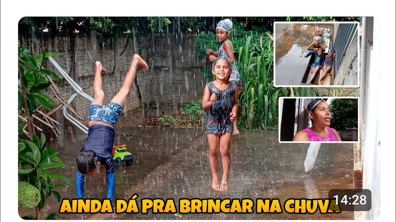 BRINCANDO NA CHUVA; PORQUE CHUVA É BENÇÃO 🌧️☔🙌