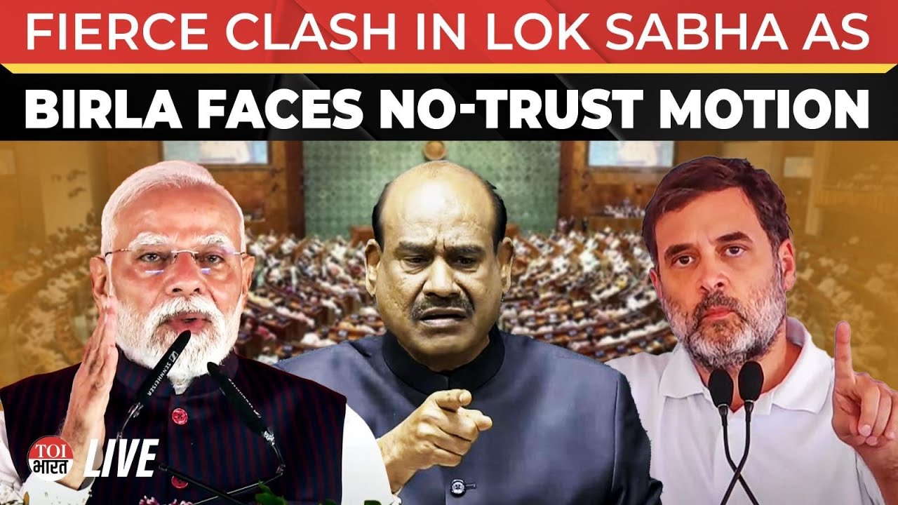 Lok Sabha LIVE: Govt Vs Cong Clash Over No-Trust Motion Against Om Birla | West Asia War | Iran