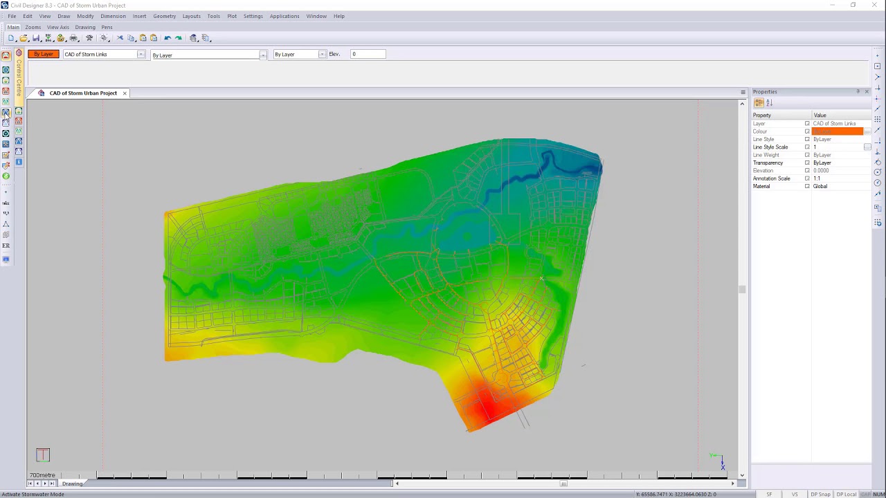 CIVIL DESIGNER software open classroom - stormwater network design