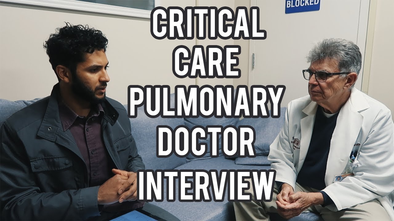 Pulmonary Critical Care Internal Medicine | Lung Doctor Day in the life, residency, money| Interview