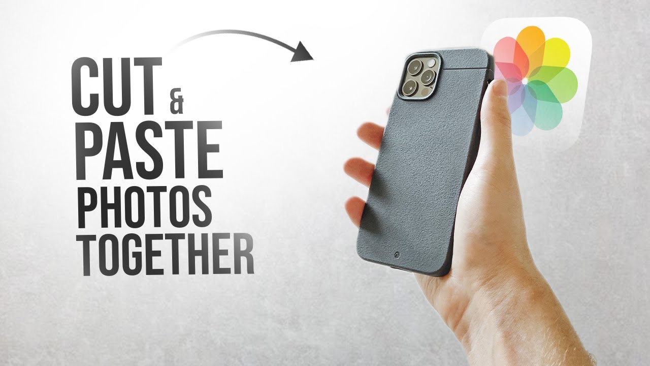 How to Cut and Paste Two Pictures Together on iPhone (tutorial)