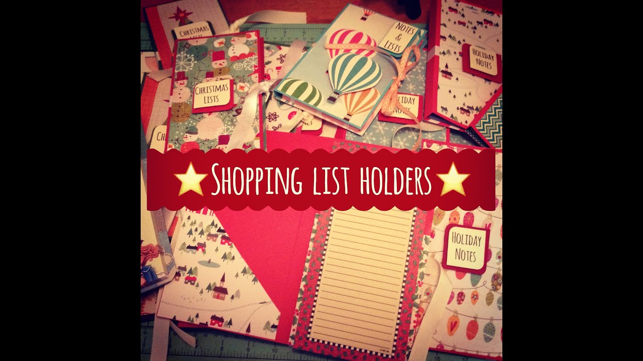 Craft Fair Idea #8:  Shopping List Holders! 2015