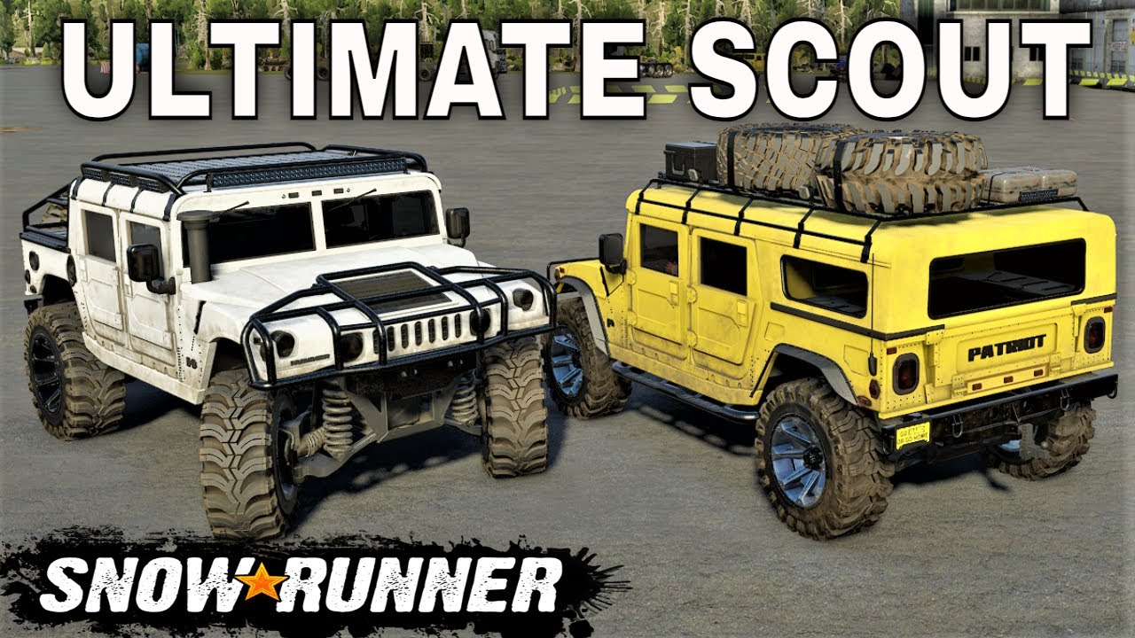 SNOWRUNNER  HUMMER H1 &  CONSOLE MODS  DELTA PATRIOT P1 ULTIMATE SCOUT